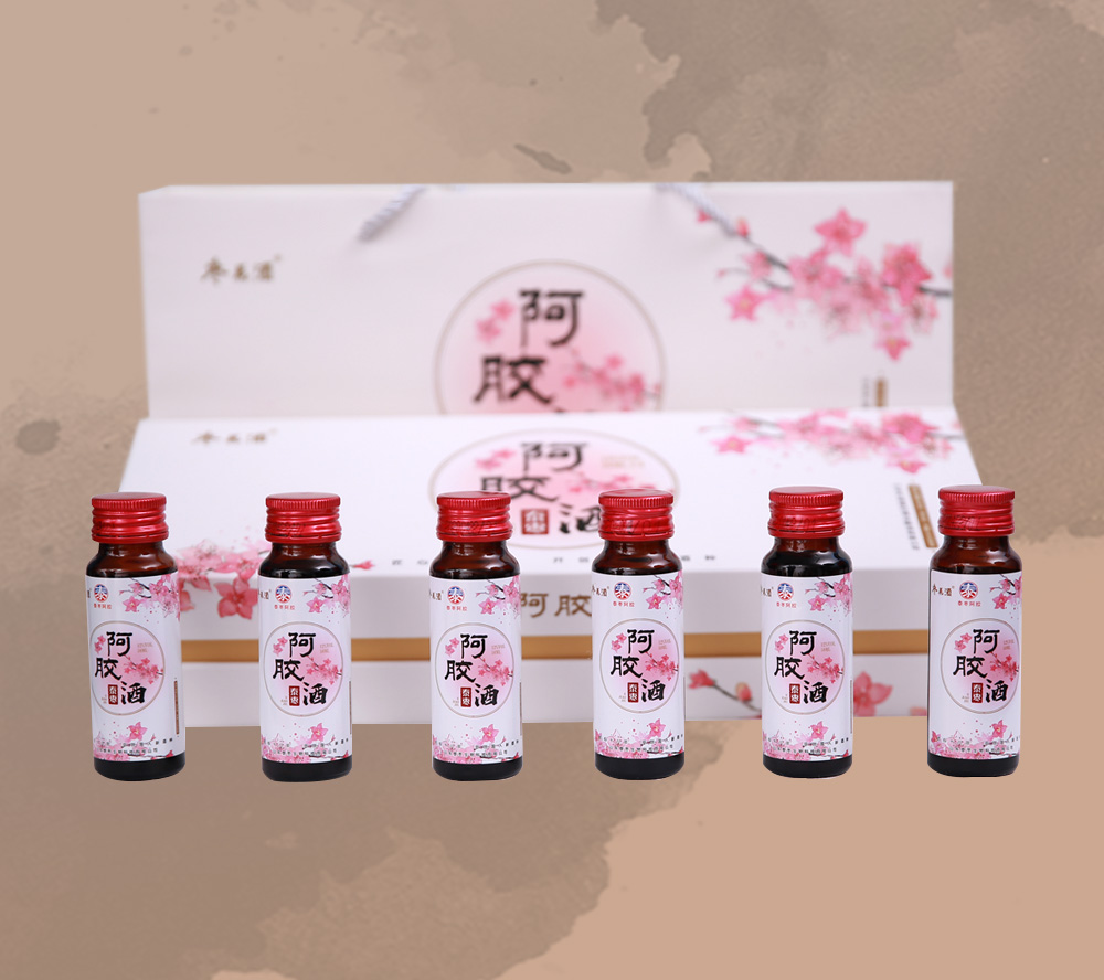 棗花阿膠酒12度50ml6支每盒-(1)